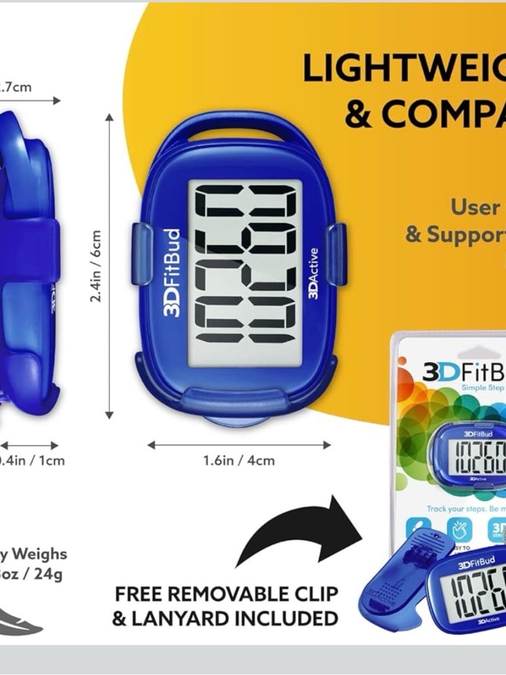 3DFitBud Simple Step Counter, new - Picture 6 of 6
